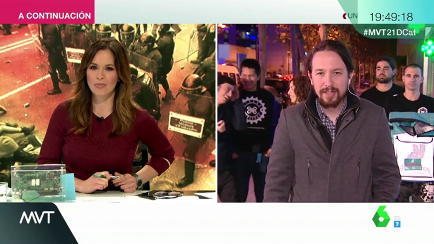 Pablo Iglesias en una entrevista de Mamen Mendizábal Pablo Iglesias en una entrevista de Mamen Mendizábal