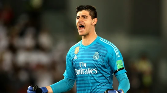 Courtois celebra la victoria en el Mundial de Clubes Courtois celebra la victoria en el Mundial de Clubes