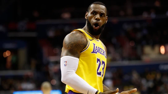 LeBron James, durante un partido LeBron James, durante un partido