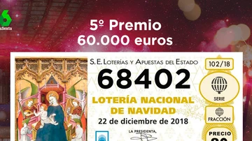 Tercer quinto premio de la Lotería de Navidad 2018