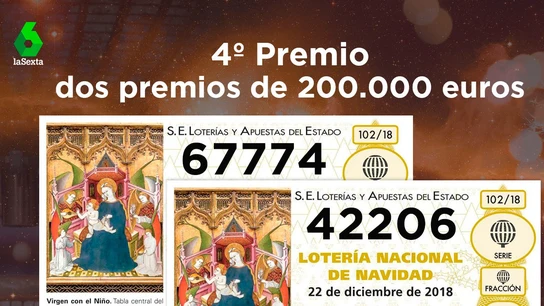 Lotería de Navidad: Cuartos premios Lotería de Navidad: Cuartos premios