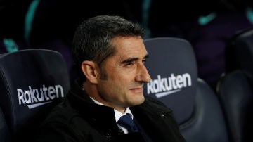 Ernesto Valverde, durante el partido contra el Celta