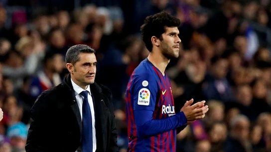 Valverde, con Aleñá Valverde, con Aleñá