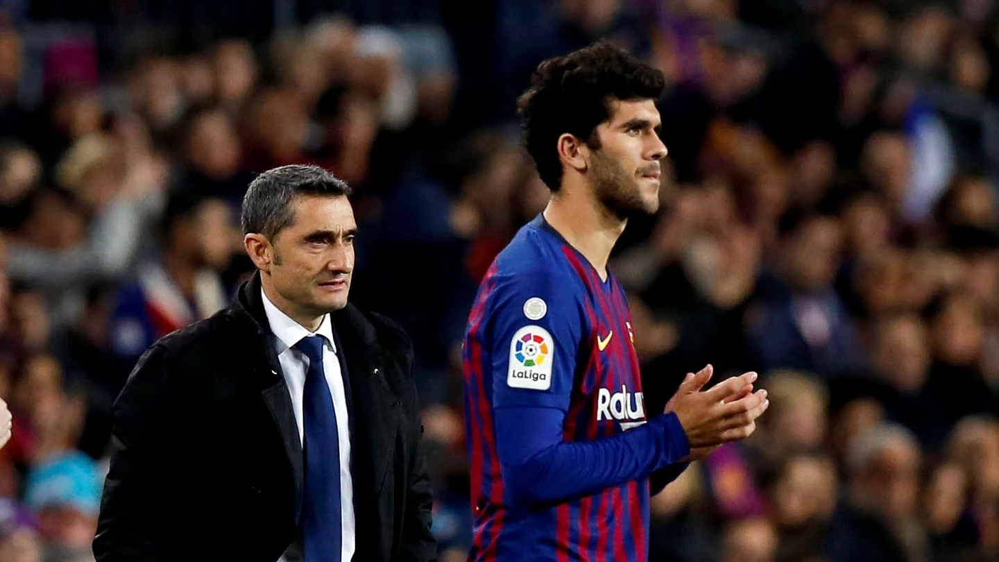 Valverde, con Aleñá Valverde, con Aleñá
