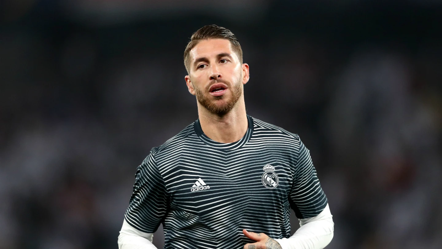 Sergio Ramos, en un calentamiento Sergio Ramos, en un calentamiento