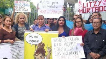 Manifestación de mujeres en Bolivia