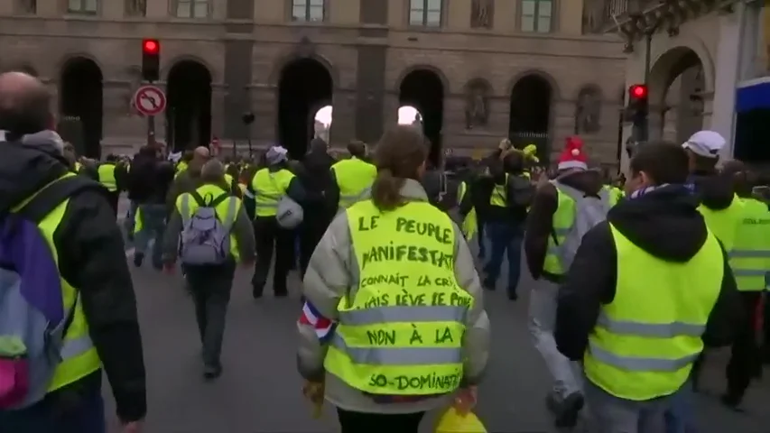 Al menos 30 detenidos en la sexto sábado de protestas de lo 'chalecos amarillos'