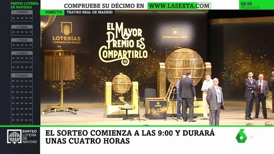 Sigue el directo de la Lotería de Navidad en laSexta Sigue el directo de la Lotería de Navidad en laSexta