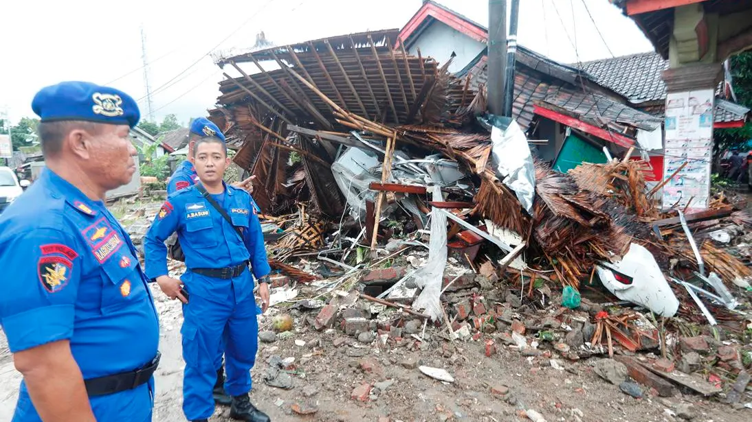 Imágenes de una zona arrasada por el tsunami de Indonesia