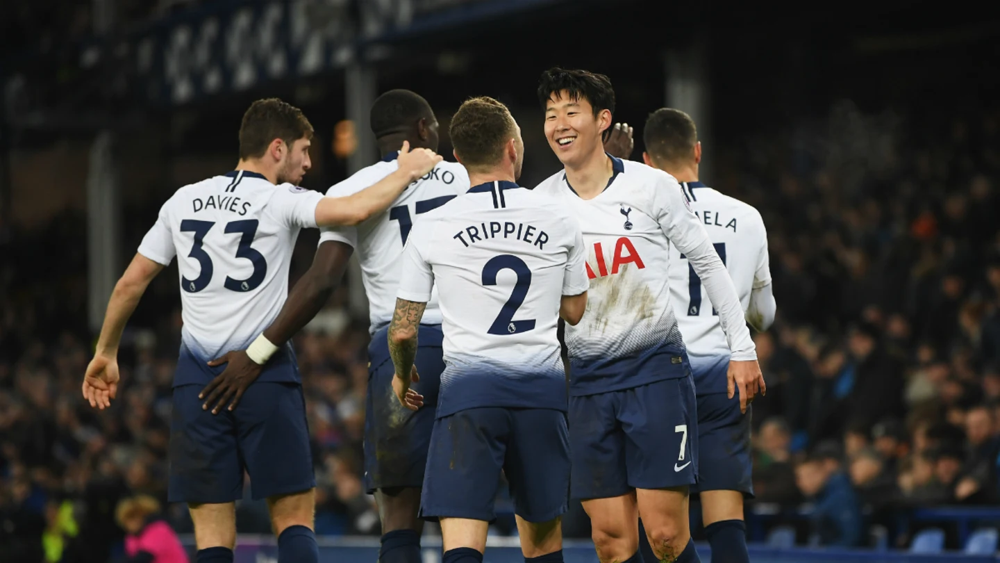 El Tottenham celebra un gol El Tottenham celebra un gol