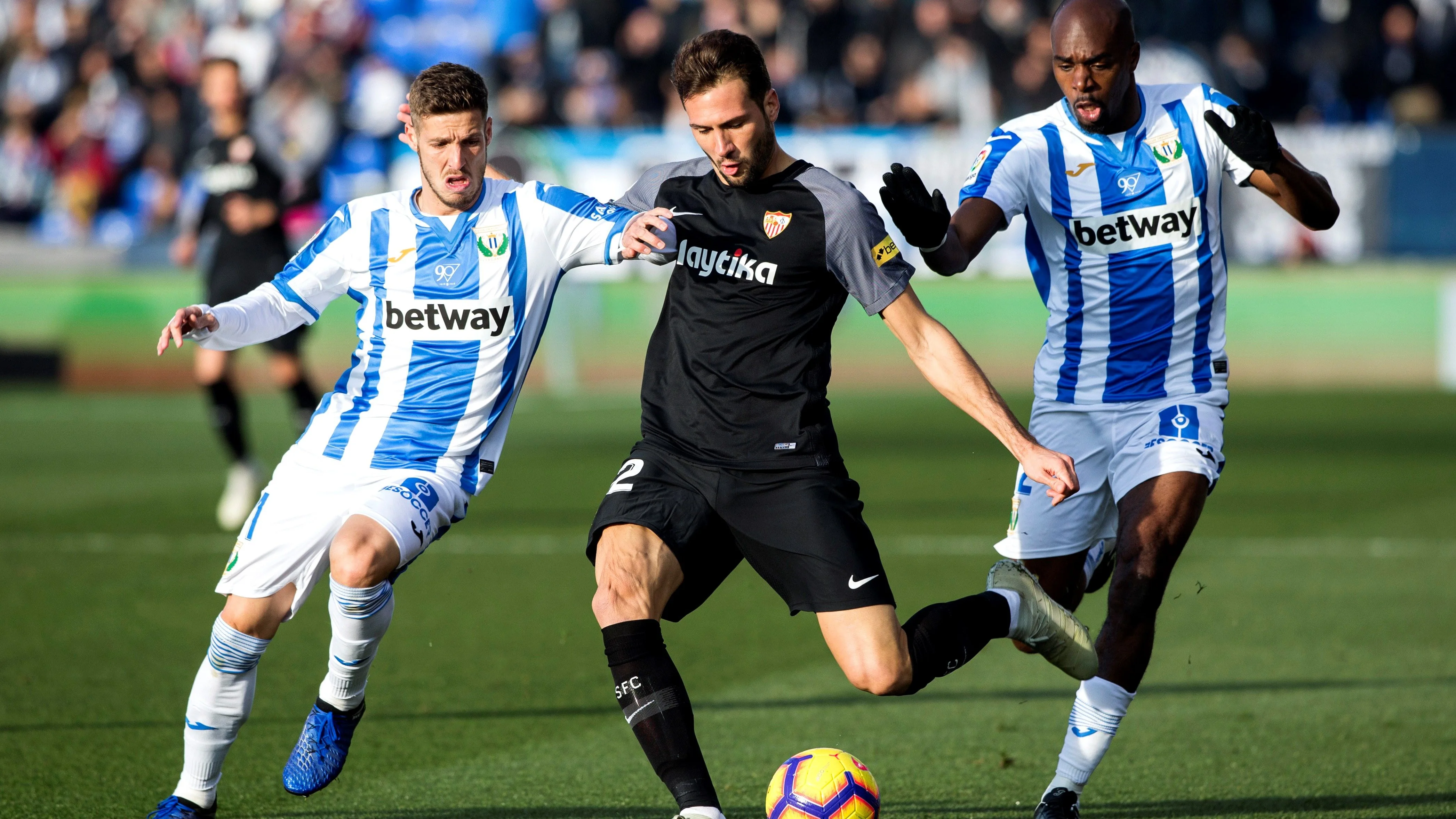 El 'Mudo' Vázquez, durante el partido contra el Leganés