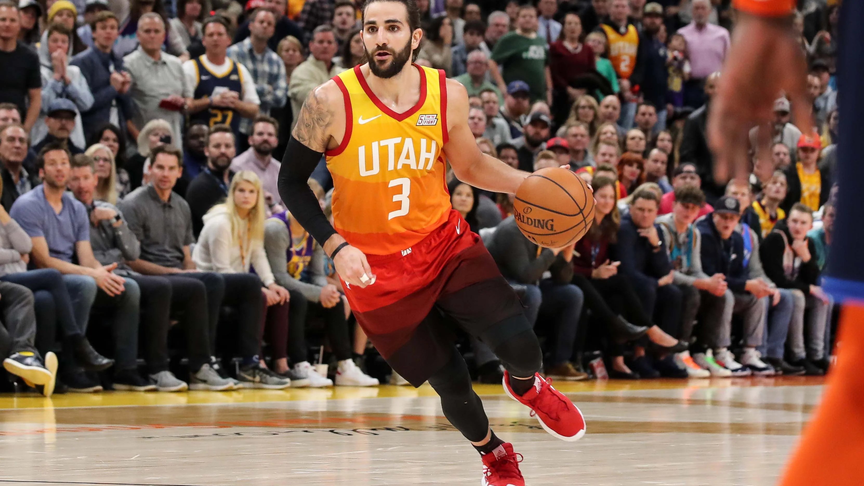 Ricky Rubio, en acción contra los Thunder