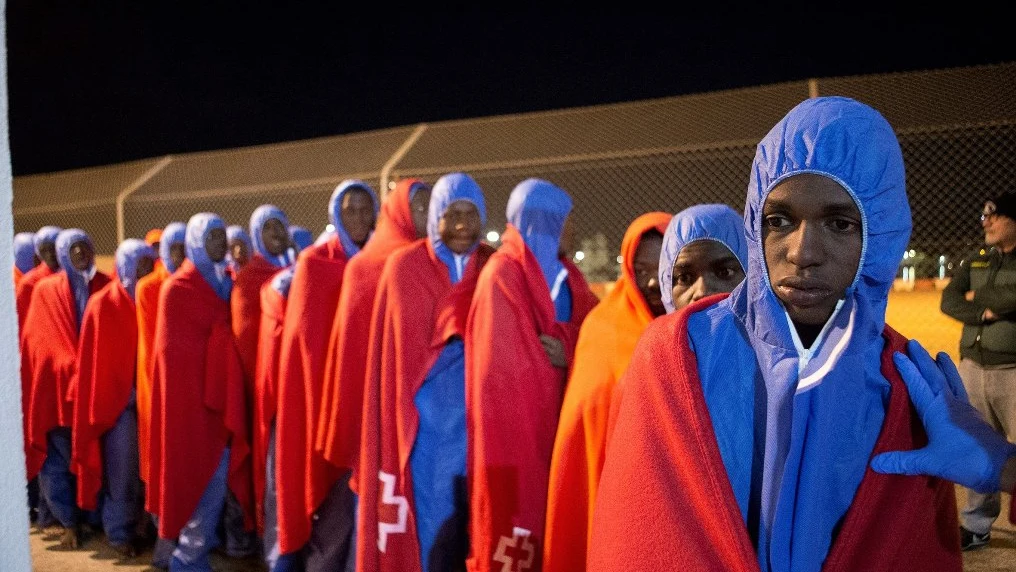 Migrantes rescatados por Salvamento Marítimo llegados a Motril