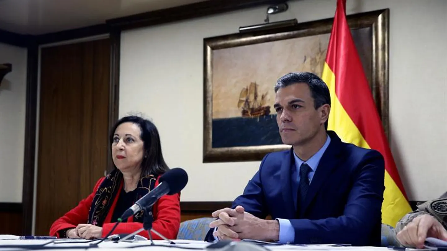 El presidente del Gobierno, Pedro Sánchez y Margarita Robles El presidente del Gobierno, Pedro Sánchez y Margarita Robles