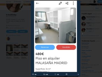 Anuncio de alquiler de una celda Anuncio de alquiler de una celda