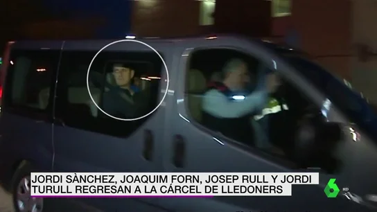 Jordi Sànchez, Joaquim Forn, Josep Rull y Jordi Turull regresan a la cárcel de Lledoners Jordi Sànchez, Joaquim Forn, Josep Rull y Jordi Turull regresan a la cárcel de Lledoners