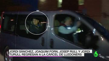 Jordi Sànchez, Joaquim Forn, Josep Rull y Jordi Turull regresan a la cárcel de Lledoners
