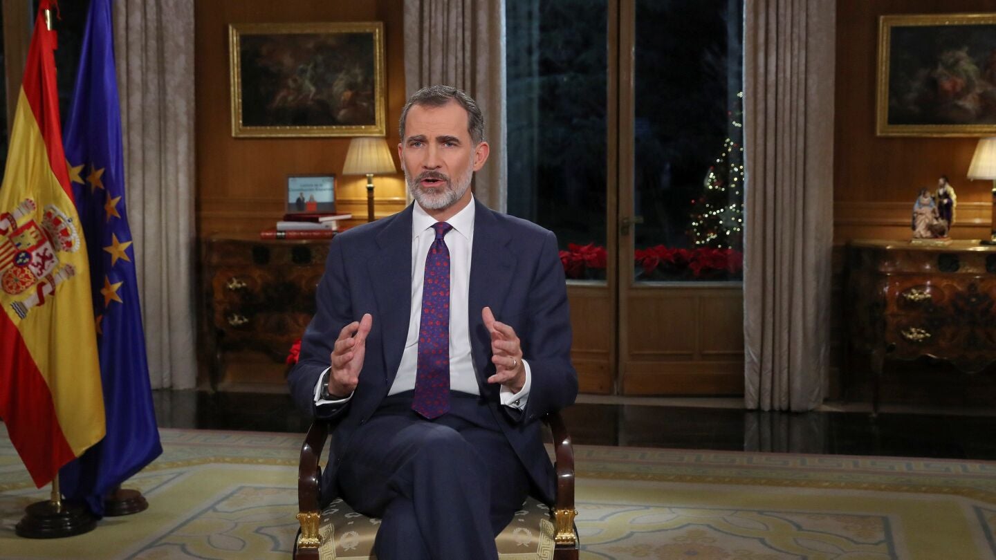 El Rey Felipe VI pronuncia el tradicional mensaje de Navidad