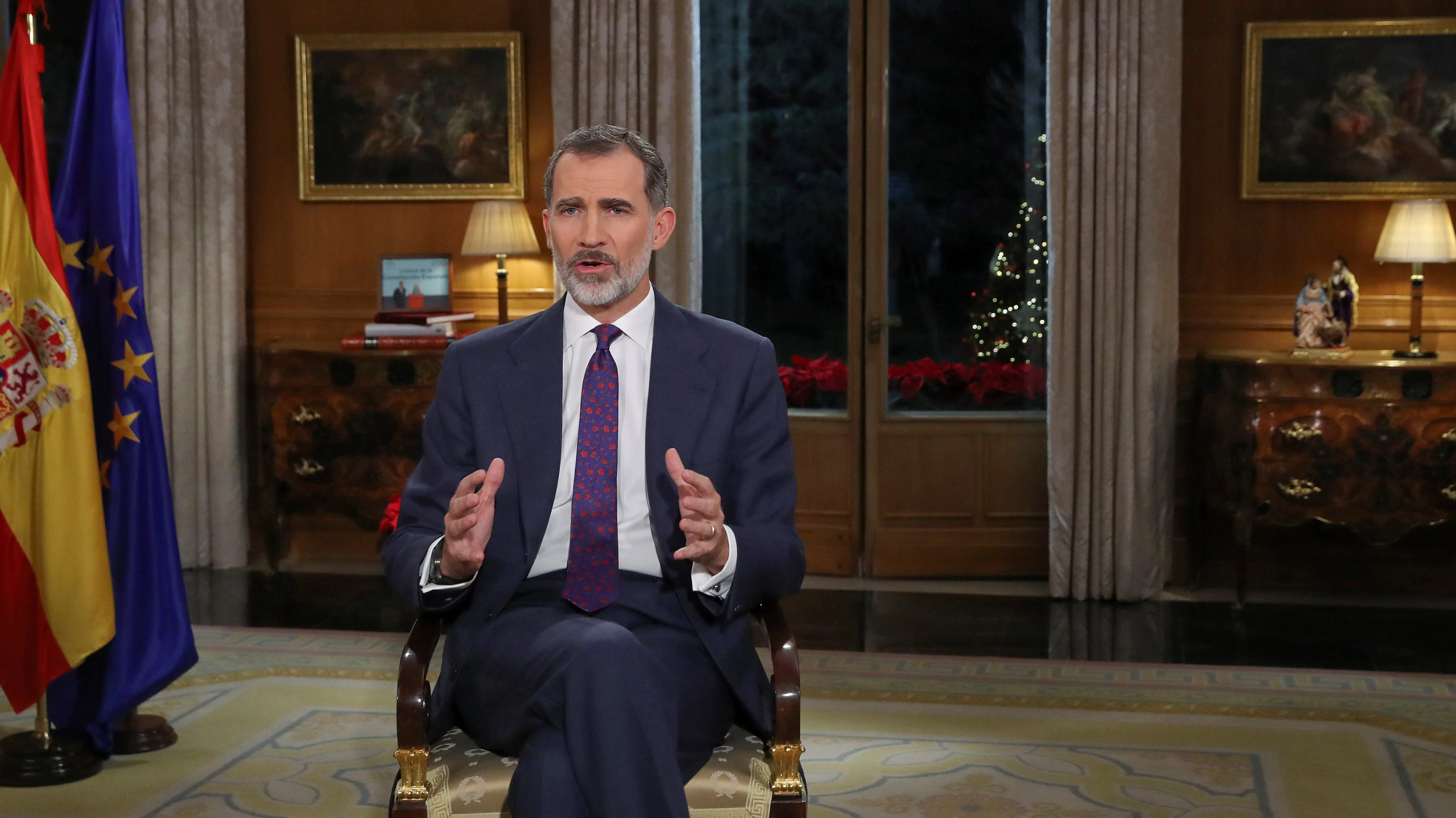 El Rey Felipe VI pronuncia el tradicional mensaje de Navidad