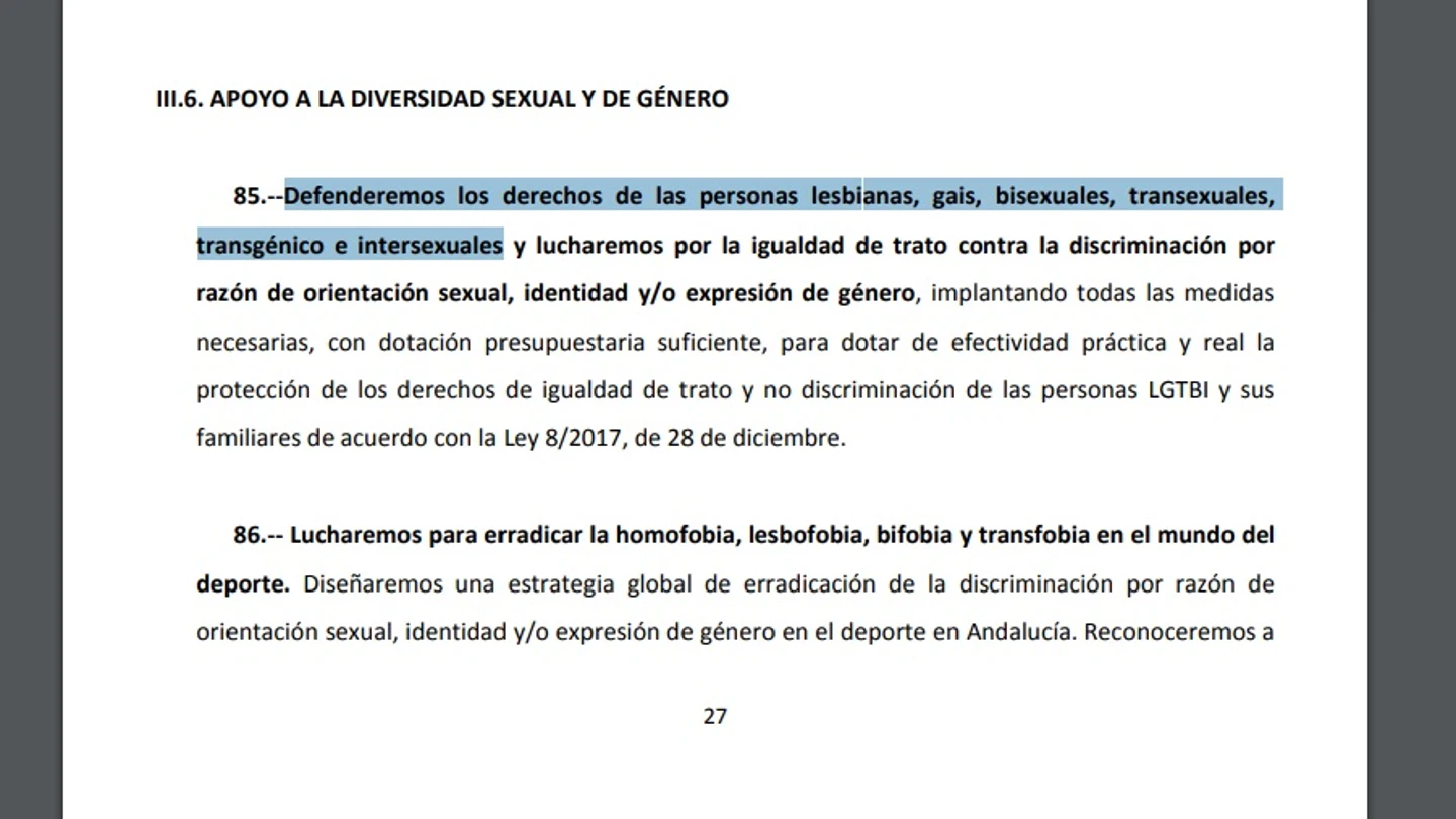 Extracto del acuerdo del PP y Ciudadanos para Andalucía Extracto del acuerdo del PP y Ciudadanos para Andalucía