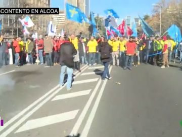 Manifestación de los trabajadores de Alcoa Manifestación de los trabajadores de Alcoa