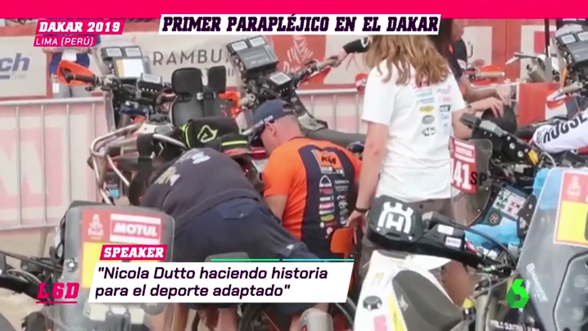 Nicola Dutto, el primer parapléjico que compite en el Dakar