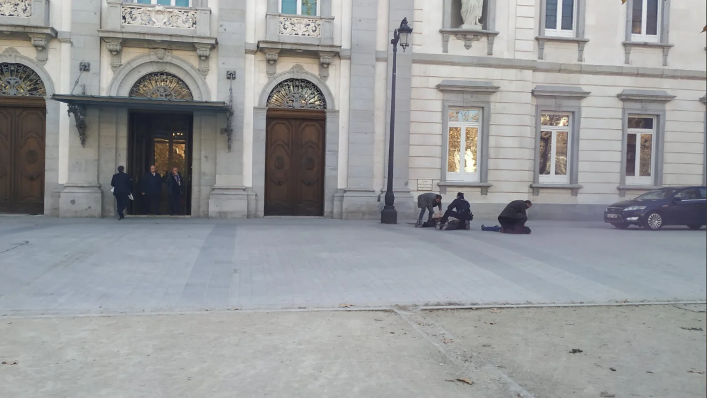 Detención de jóvenes independentistas en el Supremo Detención de jóvenes independentistas en el Supremo