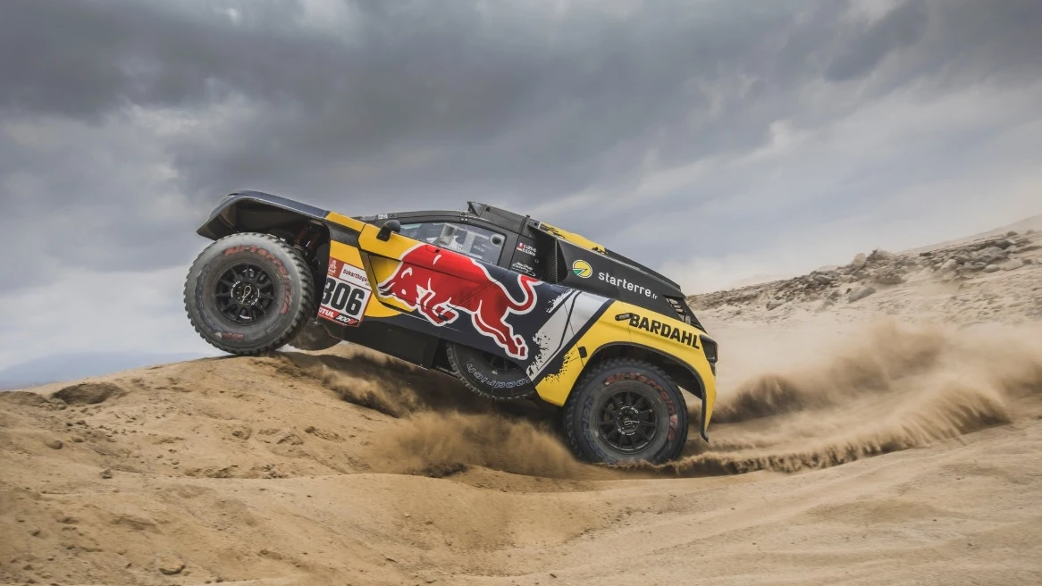 Sebastien Loeb, en acción en la segunda etapa del Dakar