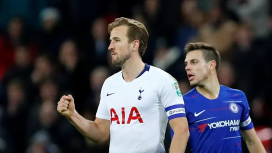 Harry Kane celebra su gol ante el Chelsea Harry Kane celebra su gol ante el Chelsea
