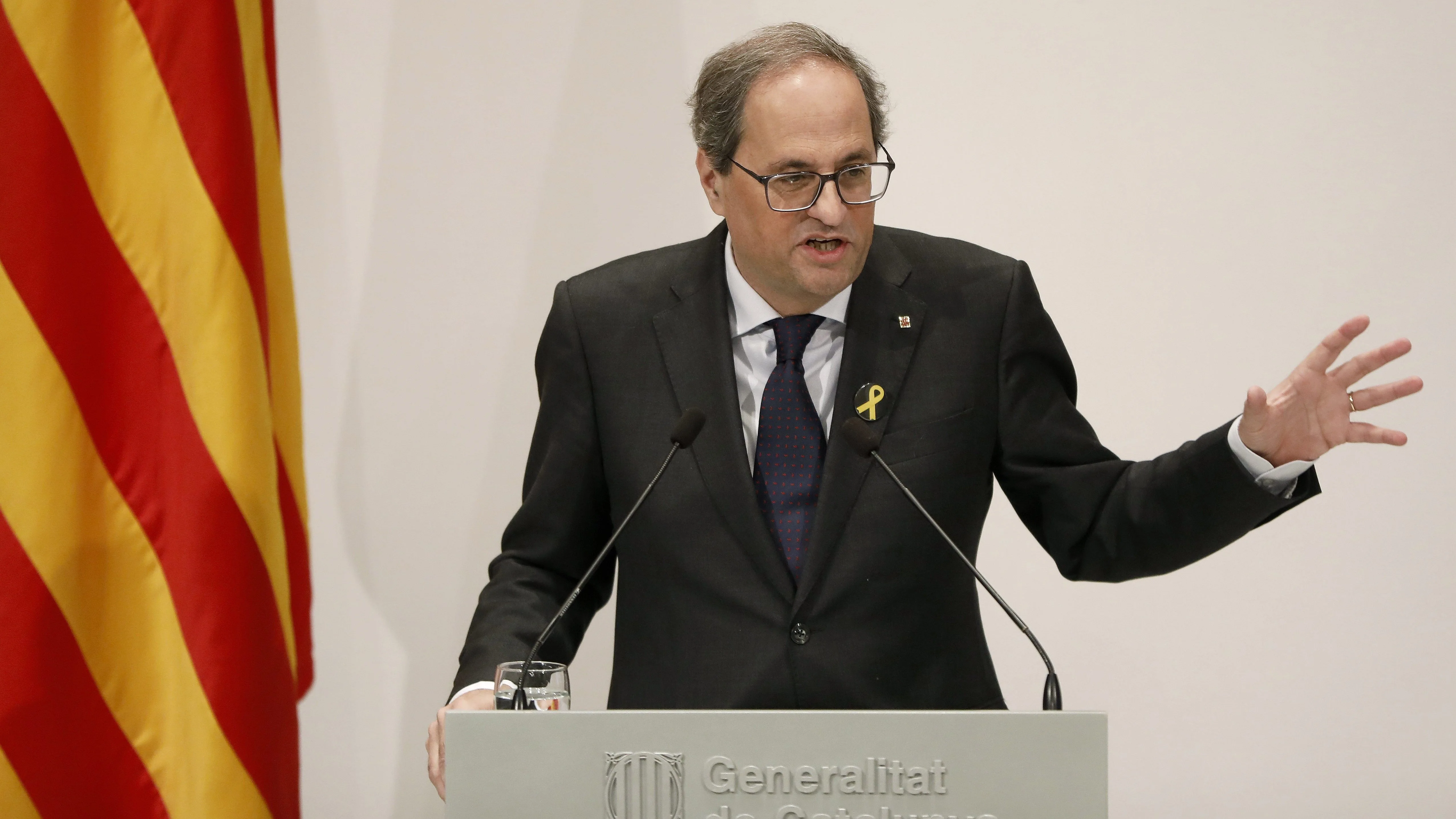 El presidente de la Generalitat, Quim Torra