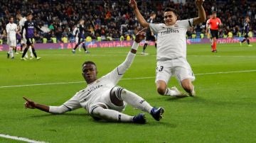 Vinicius celebra su gol ante el Leganés