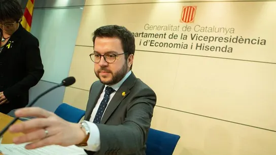 El vicepresidente del Govern, Pere Aragonés El vicepresidente del Govern, Pere Aragonés