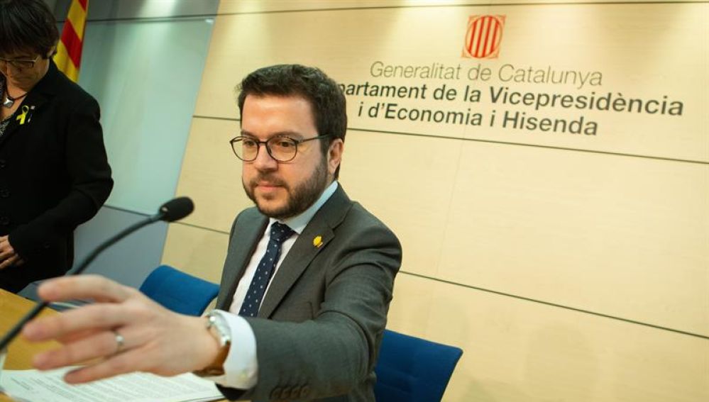 El vicepresidente del Govern, Pere Aragonés
