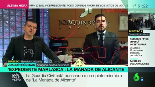 El abogado de dos detenidos de 'La Manada de Alicante': "Su versi&oacute;n es que no recuerdan nada por el alcohol y las drogas"