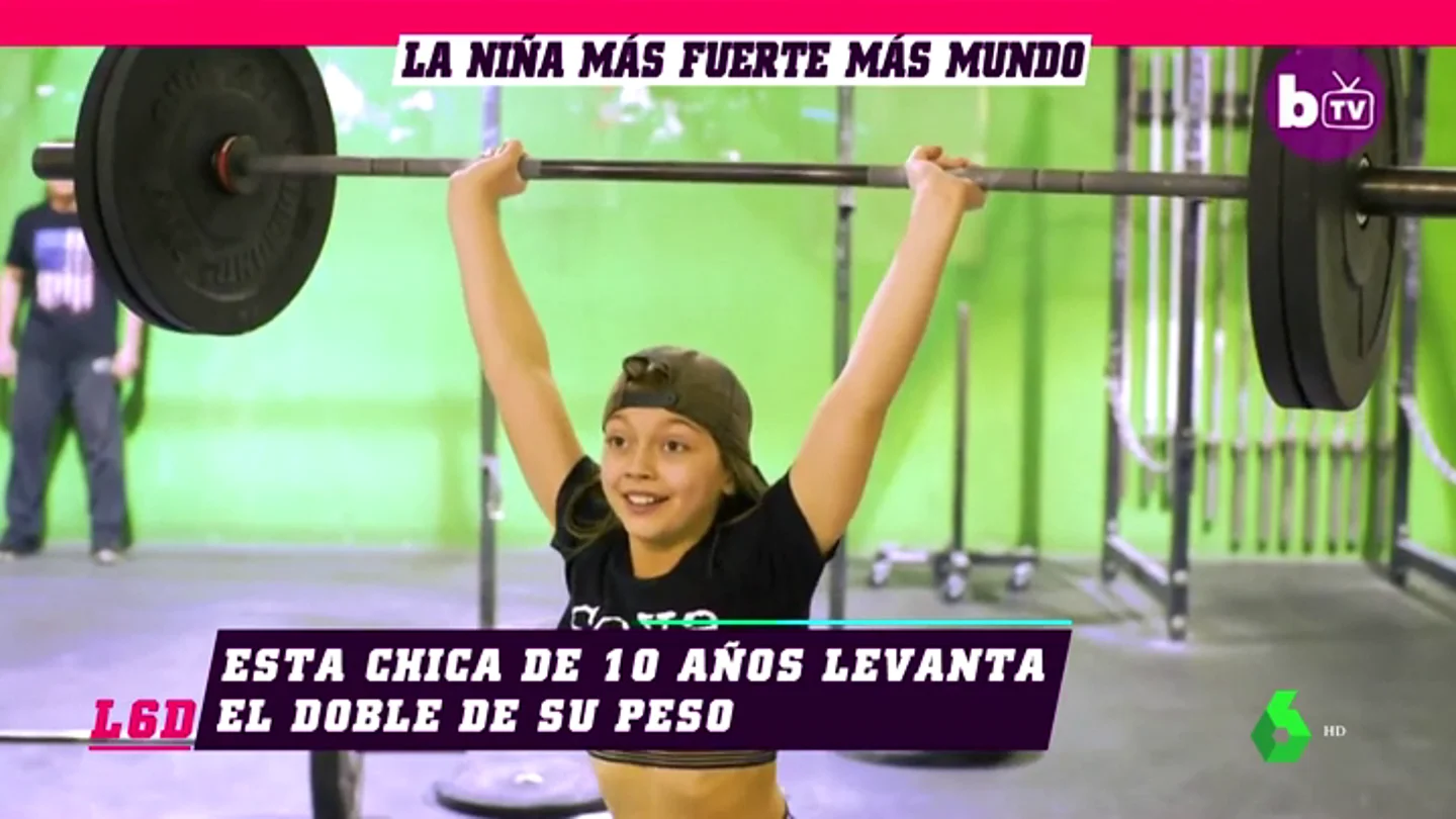 'Queen Beezy', la niña de 11 años que levanta 72 kilos, más del doble de su peso 'Queen Beezy', la niña de 11 años que levanta 72 kilos, más del doble de su peso