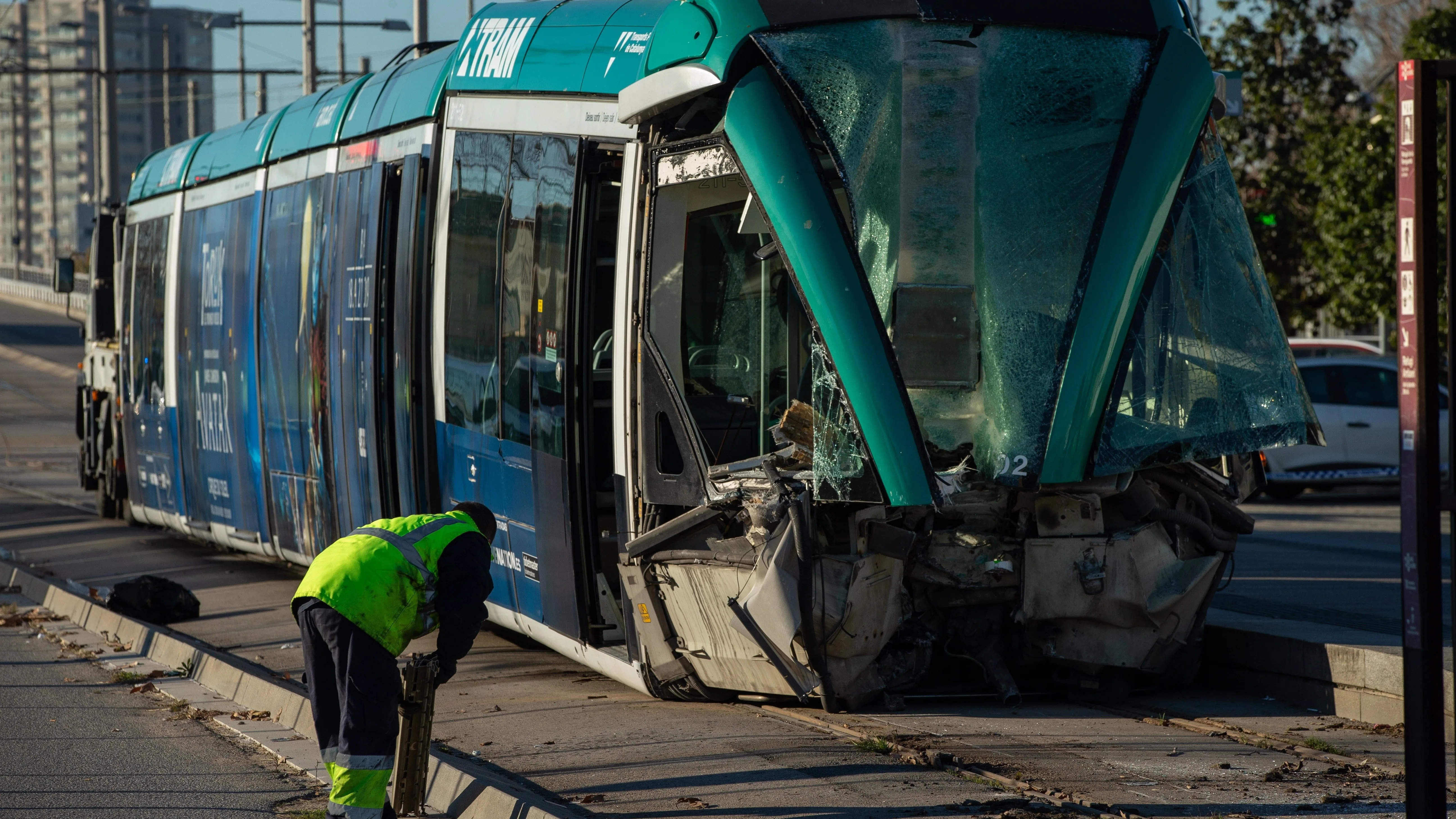 El accidente de tranvía dejó cuatro heridos