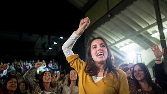 Irene Montero en el acto de Madrid Irene Montero en el acto de Madrid