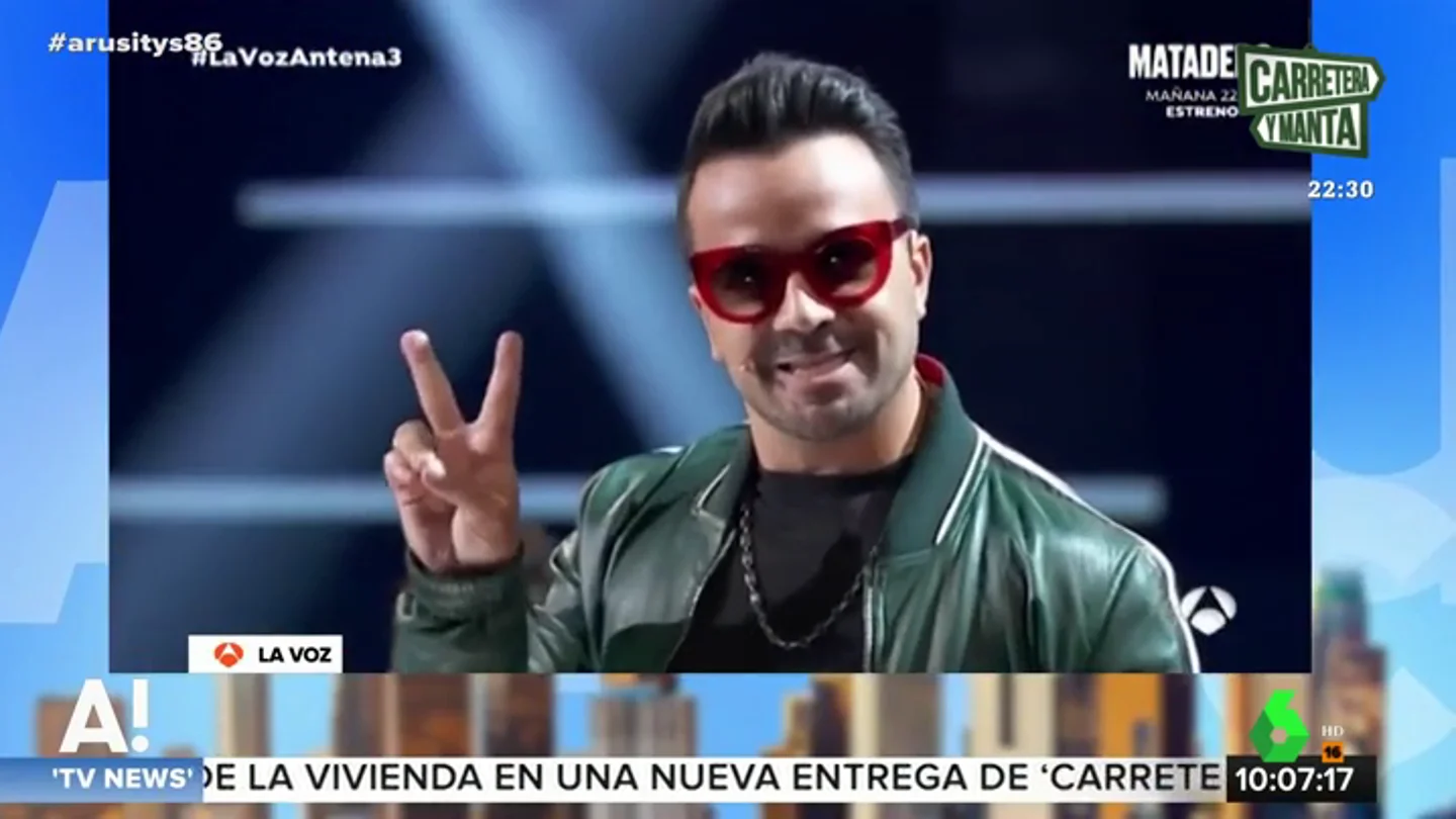 Luis Fonsi imita a Paulina Rubio Luis Fonsi imita a Paulina Rubio