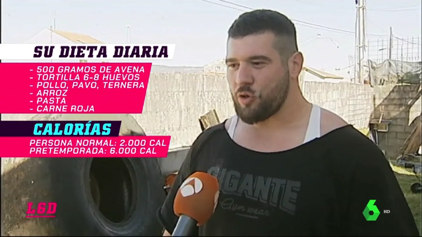 La dieta de Roberto Rodríguez, el hombre más fuerte de España: "Tortillas de ocho huevos, pizzas, carne roja..." La dieta de Roberto Rodríguez, el hombre más fuerte de España: "Tortillas de ocho huevos, pizzas, carne roja..."