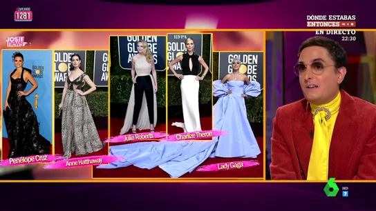 ¿Penélope Cruz, Anne Hathaway, Julia Roberts o Lady Gaga?: Josie se 'moja' con los looks de los Golden Globe Awards ¿Penélope Cruz, Anne Hathaway, Julia Roberts o Lady Gaga?: Josie se 'moja' con los looks de los Golden Globe Awards