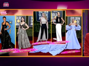 ¿Penélope Cruz, Anne Hathaway, Julia Roberts o Lady Gaga?: Josie se 'moja' con los looks de los Golden Globe Awards ¿Penélope Cruz, Anne Hathaway, Julia Roberts o Lady Gaga?: Josie se 'moja' con los looks de los Golden Globe Awards