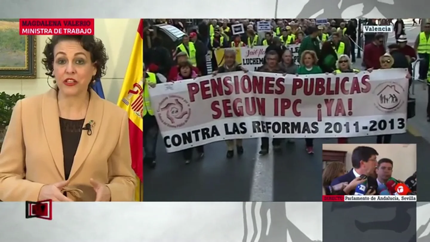 Magdalena Valerio: "Garantizamos una revalorización de las pensiones según el IPC real por ley" Magdalena Valerio: "Garantizamos una revalorización de las pensiones según el IPC real por ley"