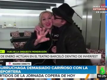 El polémico y machista vídeo de Javier Gurruchaga con una reportera El polémico y machista vídeo de Javier Gurruchaga con una reportera