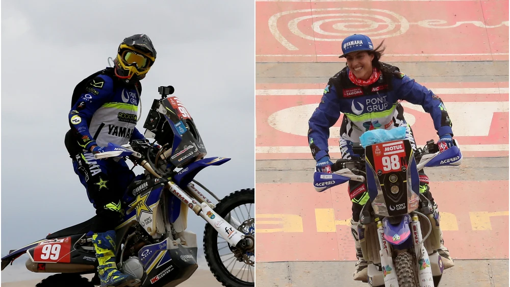 Javier y Sara, la pareja española del Dakar 2019