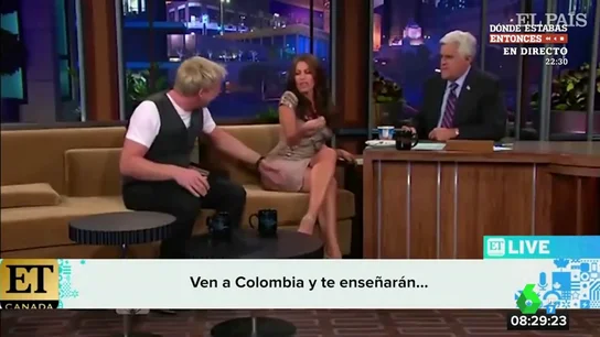Gordon Ramsey con la actriz Sofía Vergara  Gordon Ramsey con la actriz Sofía Vergara