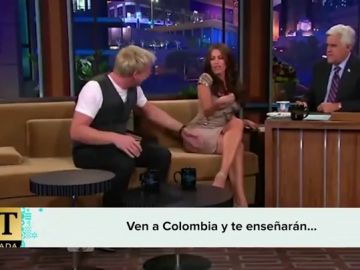 Gordon Ramsey con la actriz Sofía Vergara Gordon Ramsey con la actriz Sofía Vergara