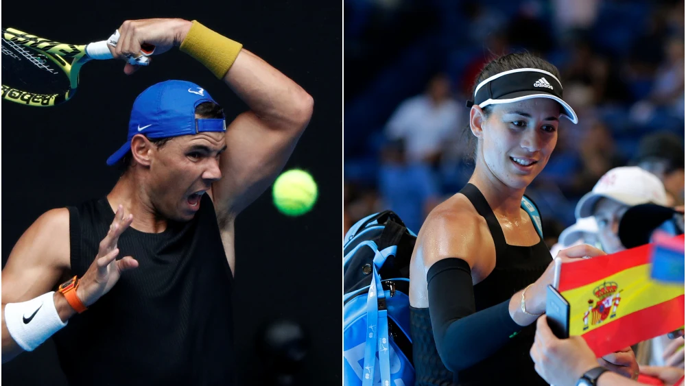 Rafa Nadal y Garbiñe Muguruza