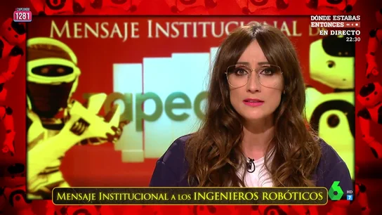 El mensaje institucional de Zapeando a los ingenieros: "Se han gastado millones para que un coche inteligente atropelle a un robot" El mensaje institucional de Zapeando a los ingenieros: "Se han gastado millones para que un coche inteligente atropelle a un robot"