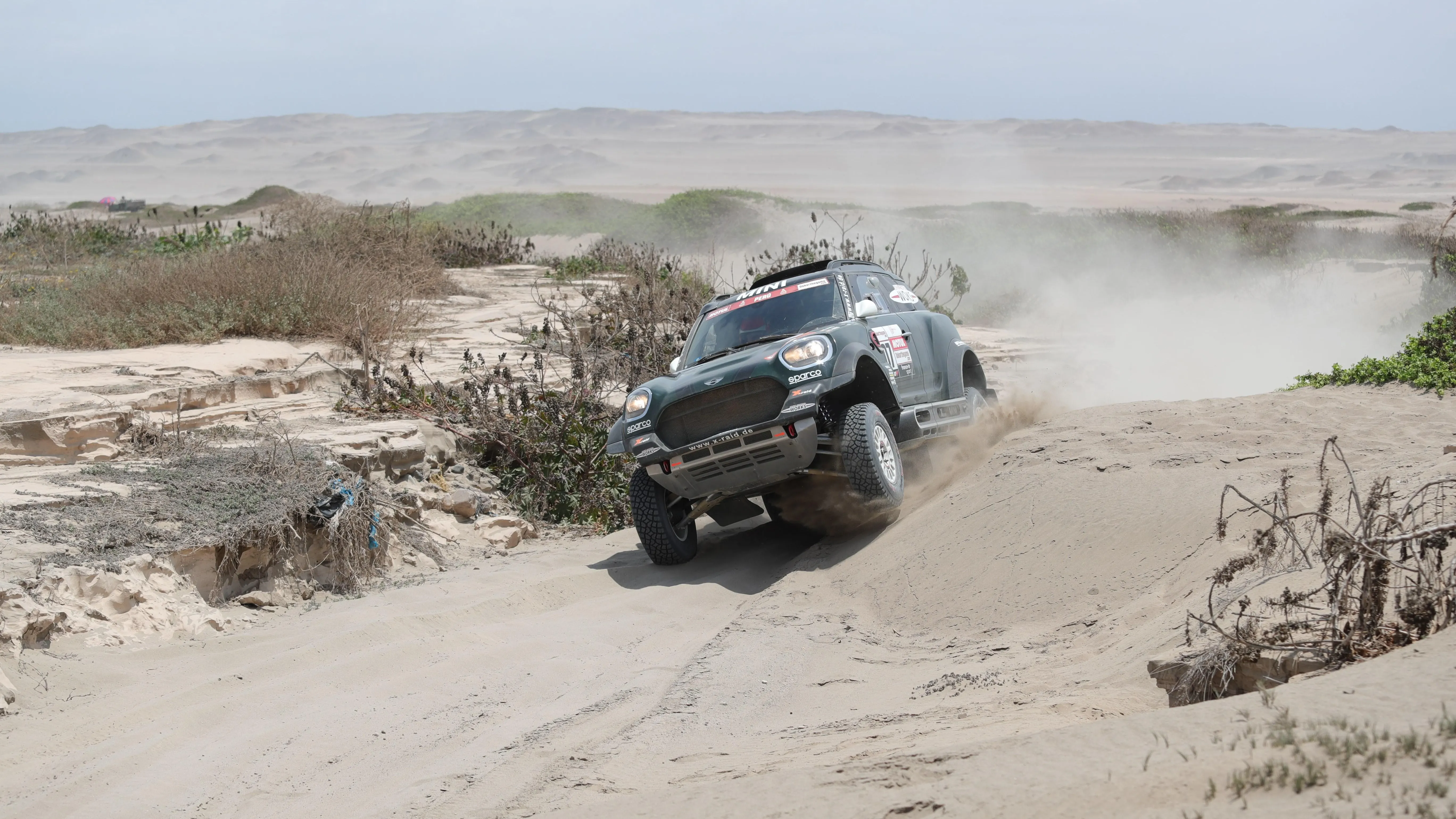 Nani Roma, en acción en el Dakar