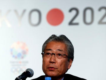 Tsunekazu Takeda, durante una comparecencia Tsunekazu Takeda, durante una comparecencia